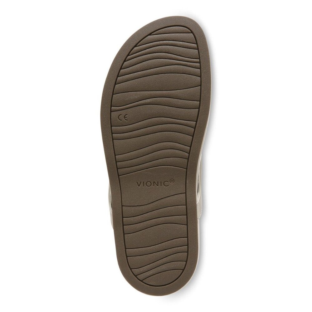 Vionic Women's Solari Sandal, Cream Leather - Picture 4 of 9